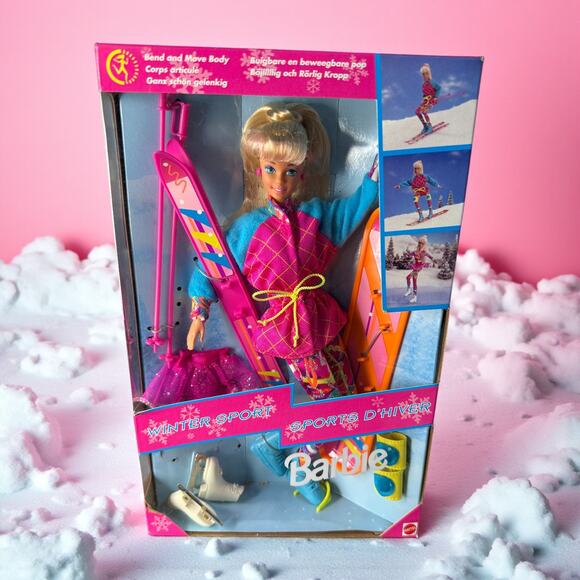 Winter Sport Barbie Doll 1994 Special Edition Mattel #13516 Bend and Move Body - Picture 1 of 7
